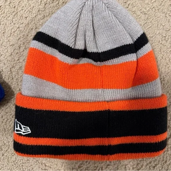 New Era Men’s Beanie - Orange, Black, Gray - Picture 2 of 2